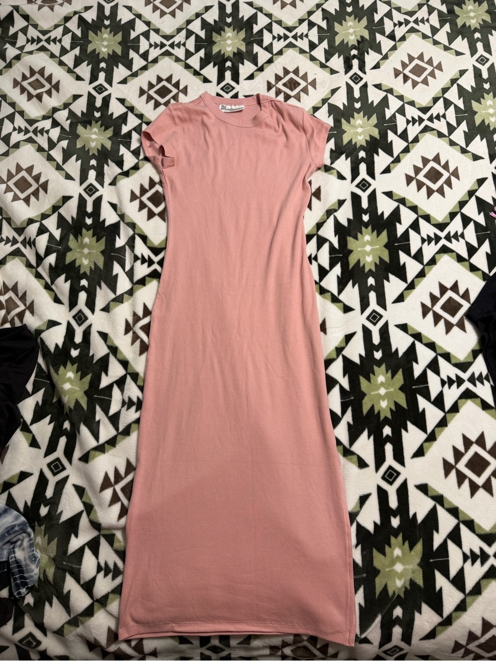 No Boundaries Dusty Pink Short-Sleeve Maxi Dress